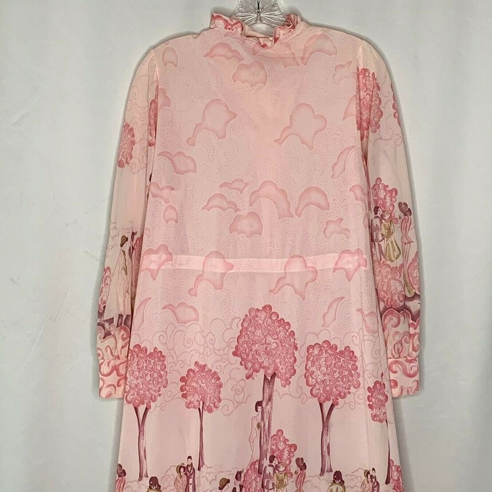 Sears Pink Patterned Robe - Picture 10 of 12